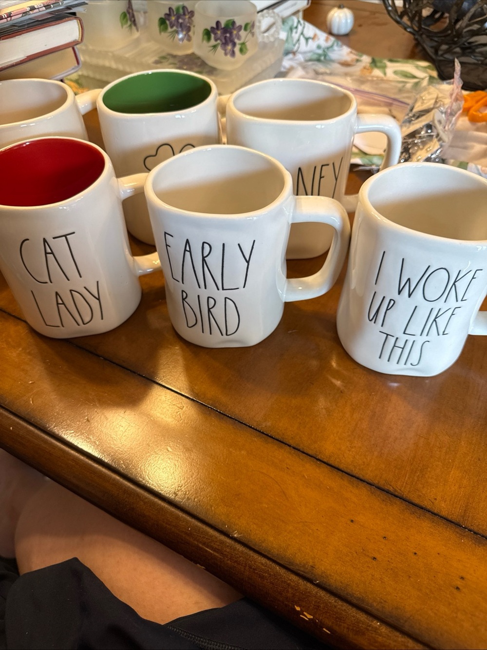 Lot of 6 RAE DUNN Artisan Collection Mugs